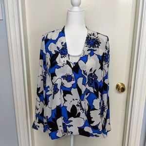 The Limited Faux-wrap Shirt Size Large